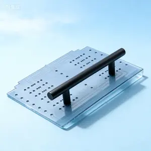 Professional Drill Guide Template Tool for Cabinet Handles and Drawer Knobs - Adjustable Mounting Hardware Installation Kit with Precise Hole Alignment - Reusable Jig for Accurate Pull Placement - Easy Setup and Durable Design