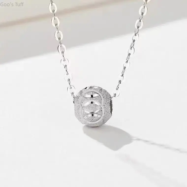 Women's Korean Trendy Choker Necklace, Female Lucky Bead Pendant, Delicate Lightweight Clavicle Chain, Versatile Elegant Costume Jewelry Gift for Girlfriend Anniversary Daily Use, Beads, Party, Short, Sparkling Necklaces