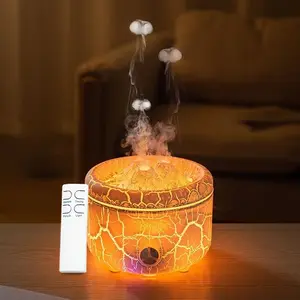 Remote Control Smart Aromatherapy Diffuser, 500 ml Large Capacity with multiColor Lights & 2 cool Mist Modes for Ultimate Relaxation, Perfect for Home and Office Use air humidifier auto-off jellyfish Aroma Diffuser shut-off operation oil therapeutic