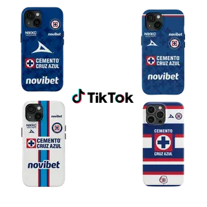 Blue White Sports Style Phone Case, Shockproof Slim Protective Cover for iPhone, Minimalist Pattern Design, Durable Matte Case, Gift for Him Her