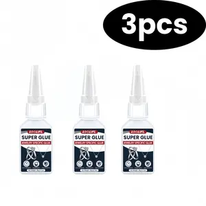 Super Strong Glue Xl Transparent Adhesive 20g (3 Pack), Fast Drying for Jewelry Repair Model Making Handmade DIY Projects