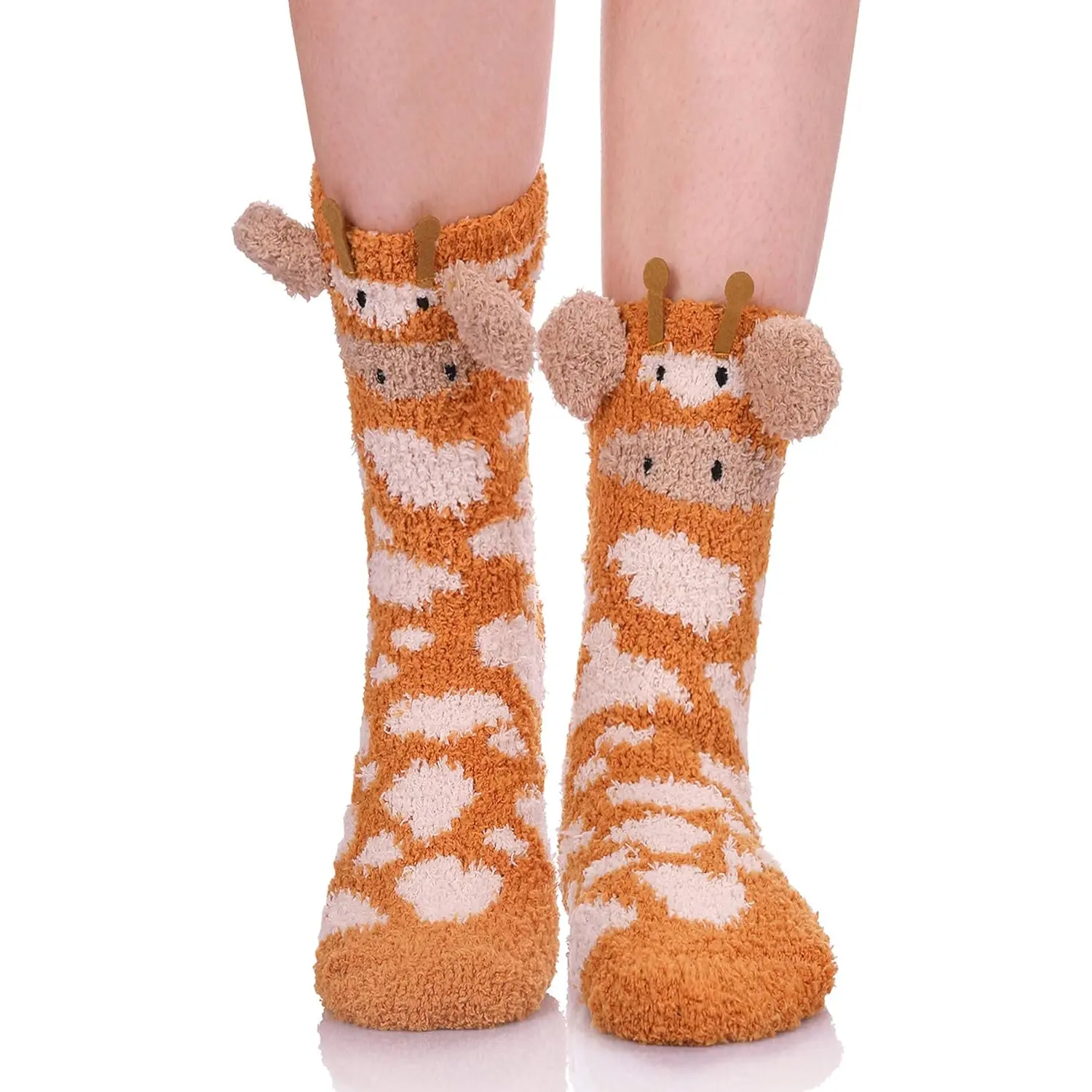 LANLEO Fuzzy Socks for Women Slipper Socks Fluffy Winter Warm Soft Cozy Plush Cute Animal Sleeping Christmas Socks LANLEO