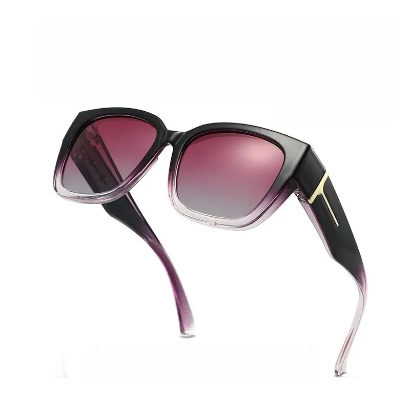 Black to purple frame/ Purple mirrored lense