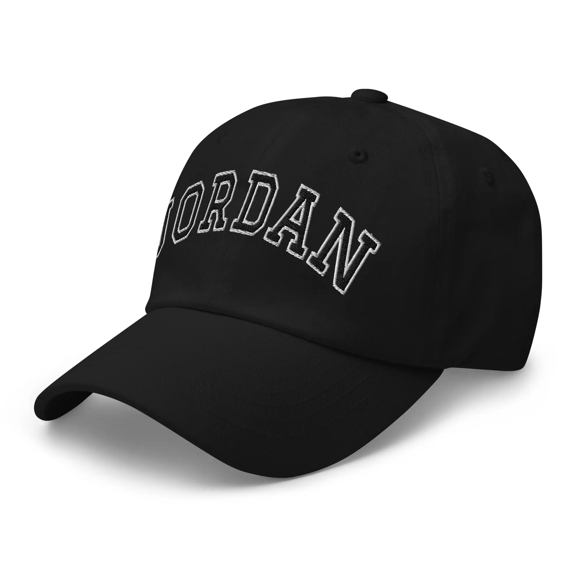 RIVEMUG NG Jordan Embroidered Curved Bill Cap Relaxed Fit Low Crown Adjustable Sport Dad Hat