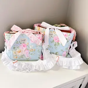 Sweet Spring Floral Combination Crossbody Bag Bible Sleeve