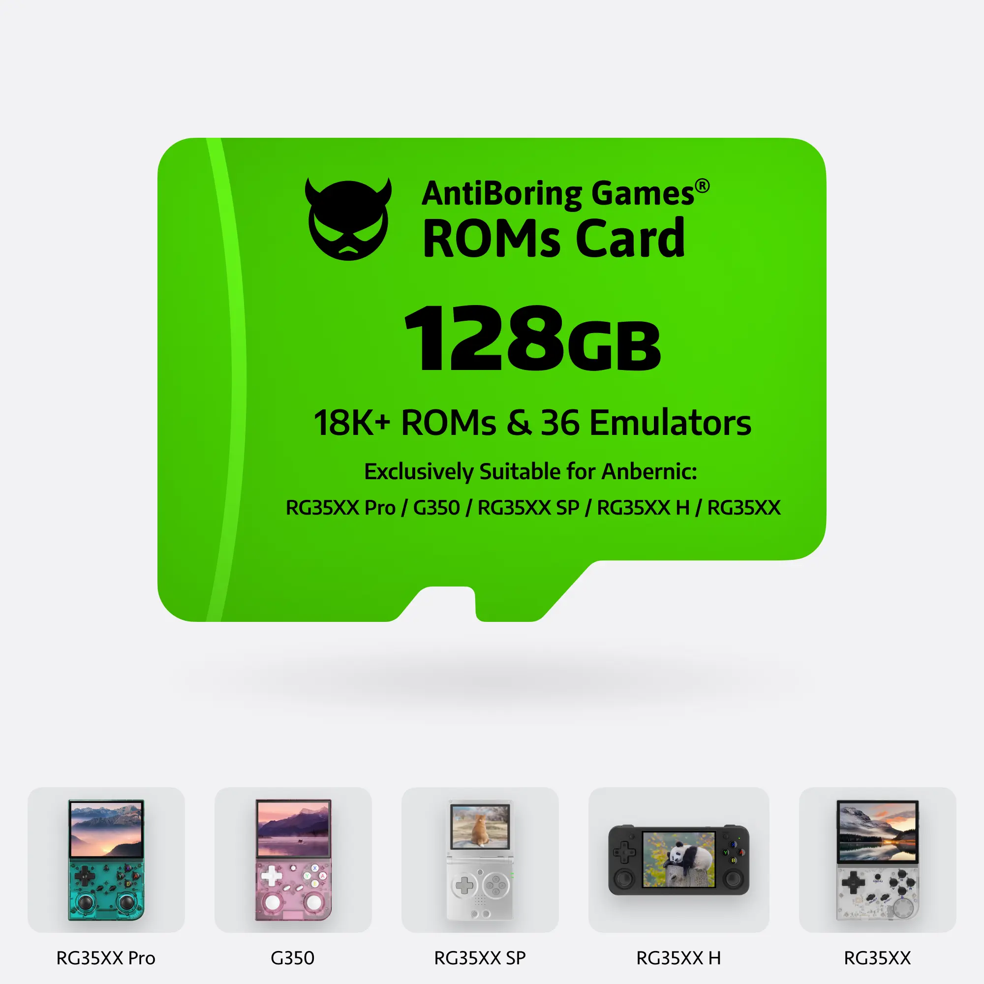 【Superb Games】128GB Card for Anbernic RG35XX Pro / G350 / RG35XX SP / RG35XX H / RG35XX / RGCubeXX Ready to Play