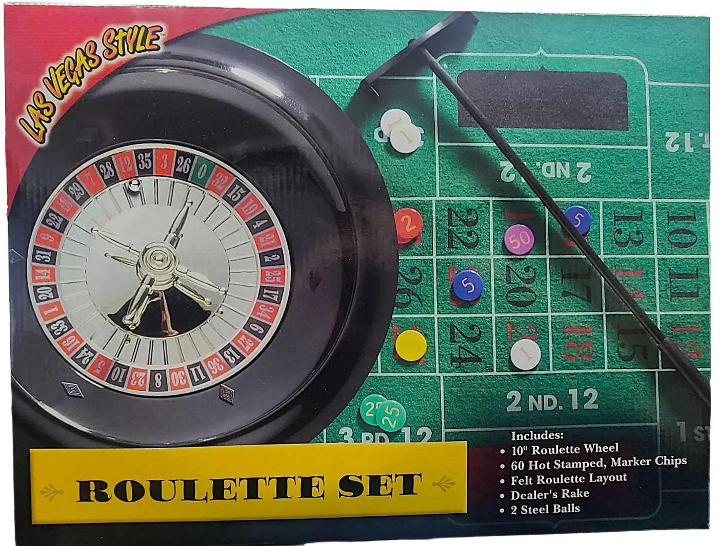 Deluxe Roulette Set with 10" Wheel Deluxe Roulette Set with 10" Wheel