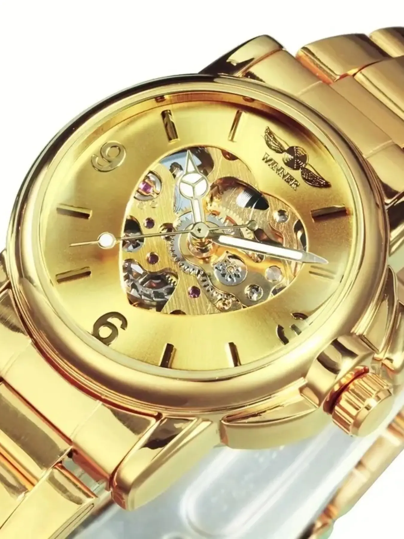 Women's Automatic Mechanical Elegant Watch, Luxurious Dial, Night Light Hands, Stainless Steel Strap, Ideal Gift for All Occasions