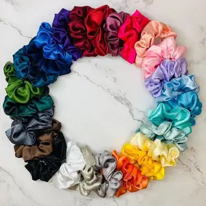 Luxury 10 pieces set satin small Scrunchies
