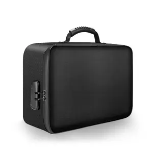 Fireproof Document Bag with Lock, 4-Layer Waterproof File Organizer Box, Money & Valuables - 2000℉ ，Portable Fire Resistant Safe Storage for Important Documents, Passport, Cash, Laptop - Home Office Travel Emergency Preparedness
