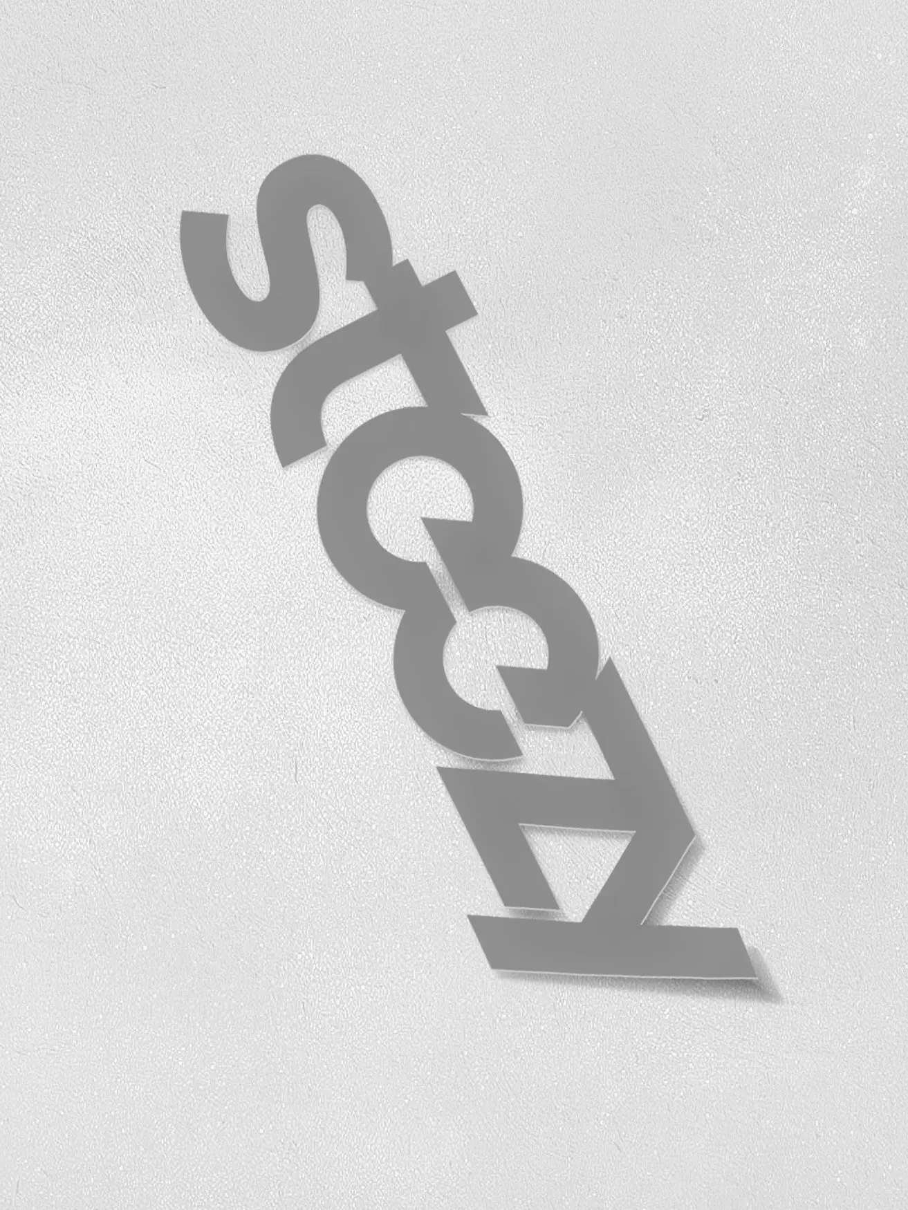 Gray 12 Inch Vinyl Steezy Sticker