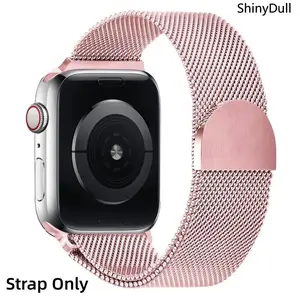 Milanese Loop Band for Apple Watch Strap, Smart Watch Straps, 46mm 49mm 45mm 44mm 42mm 38mm Women Men Magnetic Metal Mesh Loop Strap waterproof iWatch bands series 1-11 SE 2 Milanese Loop Compatible Ultra 1-3 Stainles Steel Mesh Magnetic Strap