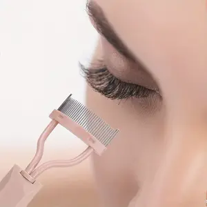 1pc Eyelash Separator Portable Eyelash Brush Comb Mascara Curl Eye Lash Stainless Steel Eyelash Combing Beauty Makeup