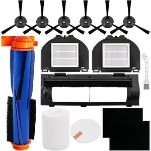Replacement  for  AV2310AE RV2310AE RV2320S UR2350AE RV2300S Matrix Robot Vacuum Cleaner 1 Main Brush Roller 1 Set  Filter 2 Filters 6 Side Brushes 1 Main Brush Cover (Not For RV2300)