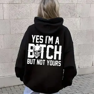 Yes I’m a B*tch But Not Yours Funny Shirt Made In USA For Women For Men [SaffronSequin 180G/230G 100% cotton short-sleeve/hoodie, soft and comfortable] Top
