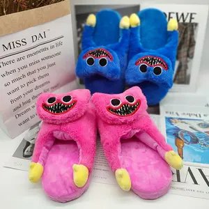 Kawaii Poppy Playtime Slippers Huggy Wuggy Soft Plush Indoor Shoes