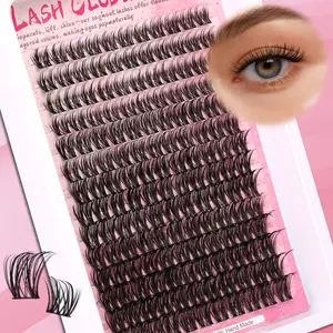154pcs Wispy Eyelash Clusters, Soft Lightweight CC Curl Lashes, Natural Look, 8-18mm Mixed Lengths, Perfect for Home DIY Beauty Tools, Eyelash Extensions