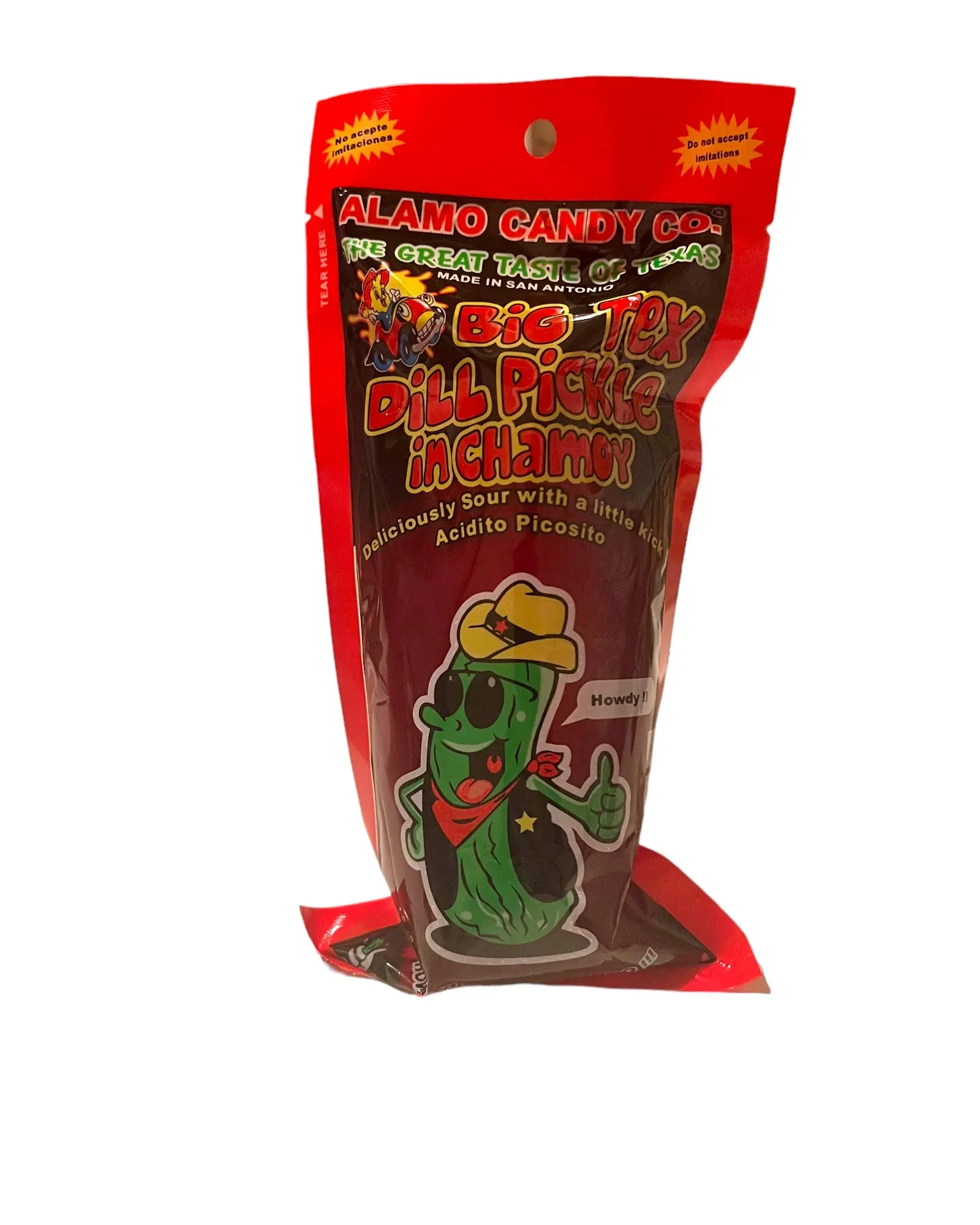 Single Big Tex Dill Pickle in Chamoy Tangy Instant Pickled Food Marinated Kimchi