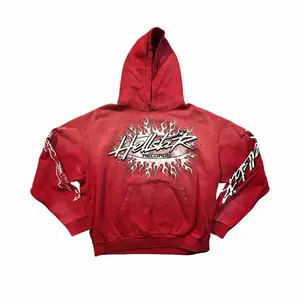 Hellstar Records Remix Hoodie Red L (TTS)