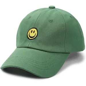 X-KCP11  Smile Face Toddler Baseball Cap Boy Baseball Hats Kids Washed Funny Hats Adjustable Cute Caps for 3-12 Years…