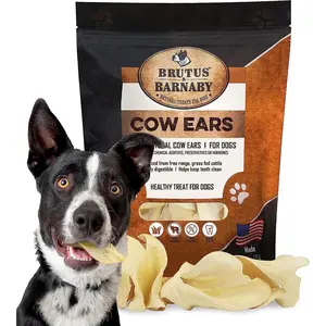 Brutus & Barnaby Cow Ears for Dogs, Whole Ears Harvested from Free Range