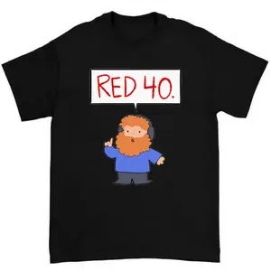 Caseoh Red 40 Funny Streamer Meme Viral Food Parody Graphic T-Shirt