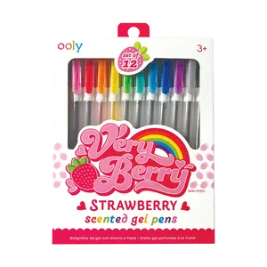 Very Berry Strawberry Scented Gel Pens - Set of 12