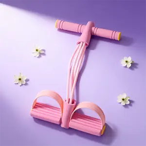 Portable Foot Pedal Exerciser, Non-Slip Resistance Band & Yoga & Daily Exercise Workoutequipment Stepper With Handles