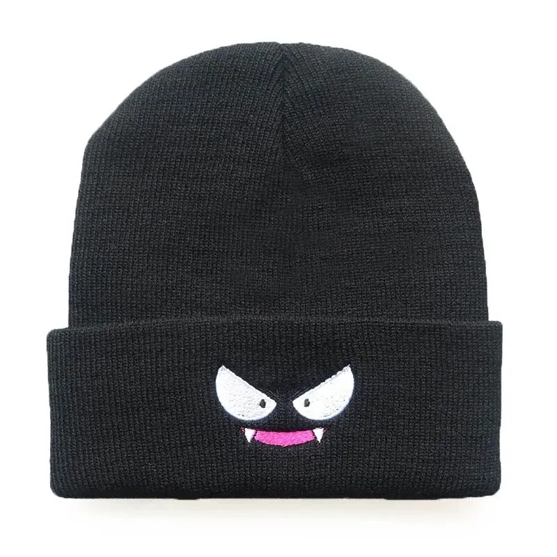 Gastly Anime Beanie Hat, Winter Hat, Fall, Unisex Adult Hats, Gifts for Him, Gifts for Her, Ghost, Gengar, Haunter, Menswear, Halloween, Mens Clothing