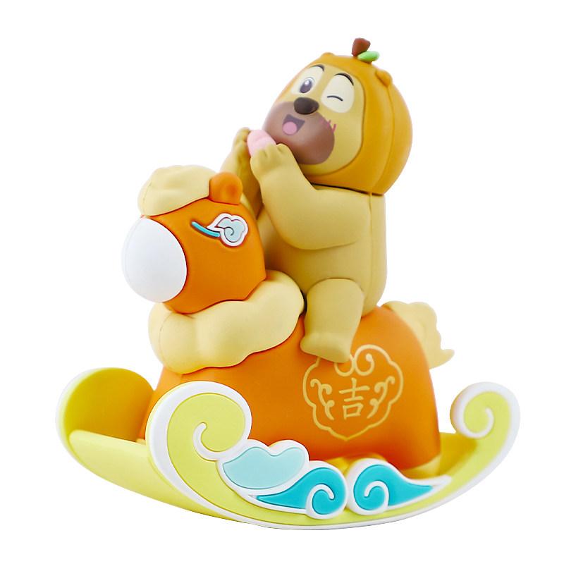 Miniso Bear Outpost Happiness Plus Series Blind Box – Year Of The Horse Collectible Figurine Desk Ornament, Great Gift Idea