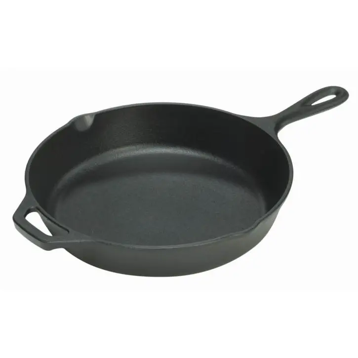 212 MAIN Lodge 12in. Cast Iron Skillet with Assist Handle & Integral Handle (L10SK3) - Sturdy, Self-Seasoned, Natural Finish, Oven-Safe Cast Iron Cookware Set, Cast Iron Cookware Sets