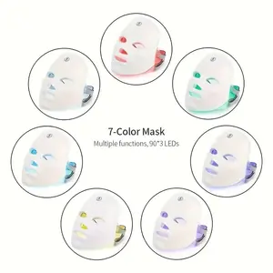 Glow Hub 7-Color LED Mask brings professional light therapy home Rechargeable & cordless for a relaxing at-home facial treatment on your schedule