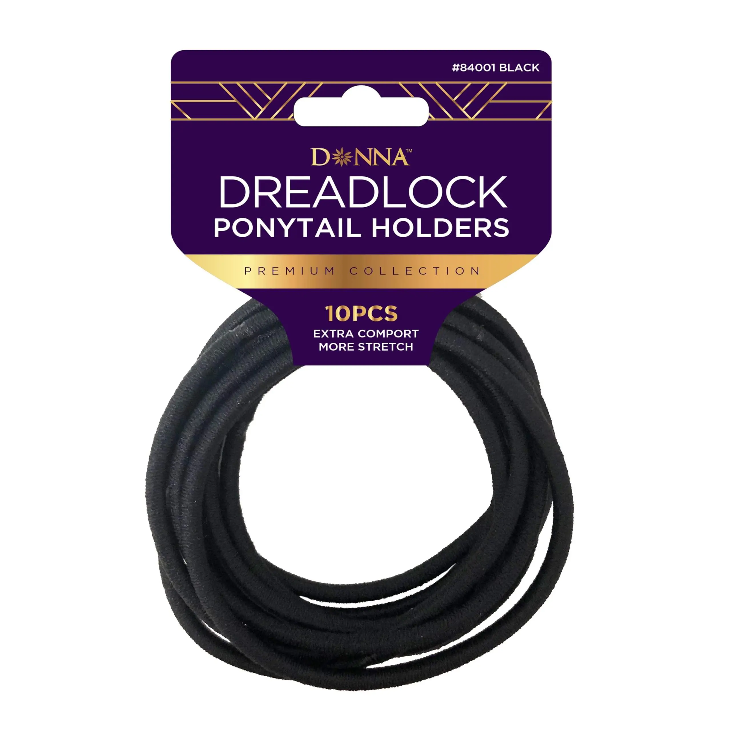 Donna 10PCS Dreadlock Ponytail Holders with Elastic Rubber Bands for Women