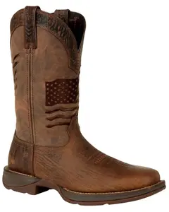 Durango Men's Rebel Flag Western Performance Boot Square Toe - Ddb0314