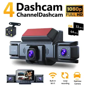 1080P Dual Dash Camera for Cars with 64GB SD Card, 5GHz WiFi & APP Control, Night Vision, Parking Mode, G-Sensor, Loop Recording, Wdr, 170° Wide Angle,Free 32GB, WiFi Car Dashcam(Non-rechargeable model; must be plugged in for use.)
