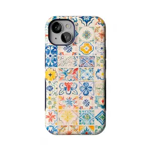 Casely iPhone 13 Case | Dolce Vita | Tuscan Tiles | Bold Protective Design | Compatible with MagSafe
