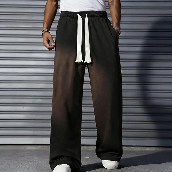 2PACK Men's Oversized Wide Leg Sweatpants  Trendy Drawstring Streetwear Pants, Comfy Lounge & Gym Track Pants
