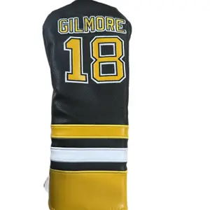 Happy Gilmore Driver Head Cover - Black & Gold Design with Number 18 - Durable Golf Accessory