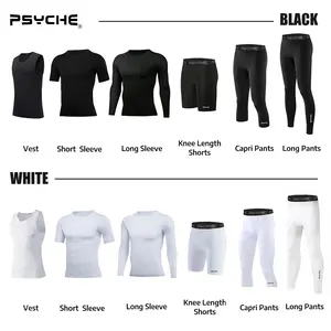 PSYCHE Compression Pants Shirt Sports Shorts Shorts Casual Sports Pants For Gym Workout Running Men's Sport & Outdoor Basketball Base Laye