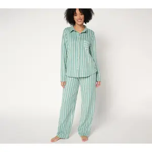 Cuddl Duds Petite Fleecewear with Stretch Notch Collar PJ Set