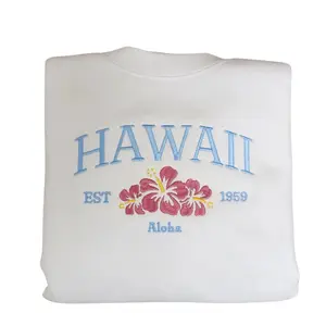 Embroidered Hawaii Aloha State Sweatshirt, Aloha Hawaii Unisex Sweatshirt great for men and women Sweatshirt