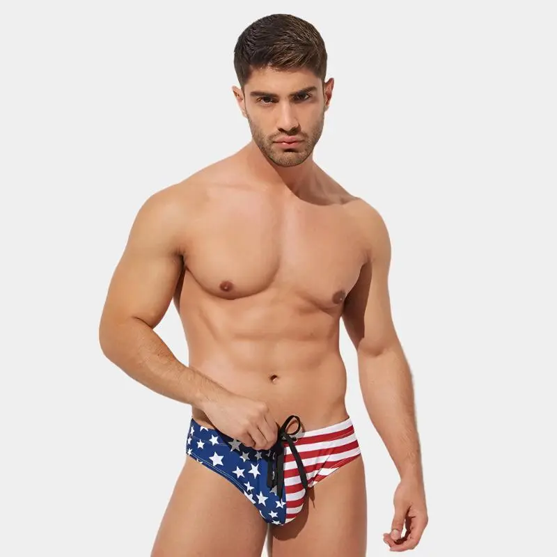 Patriotic Swim Briefs Old Glory