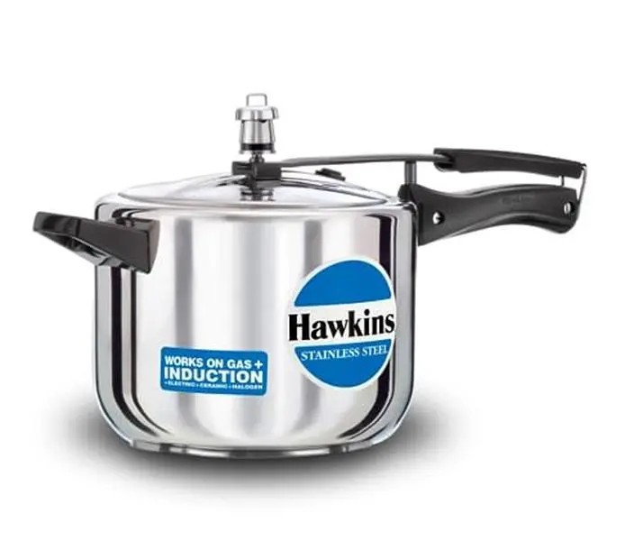 Stainless Steel Pressure Cookware - 5L, Mirror Polished Lid, Compatible with Stovetop and Induction