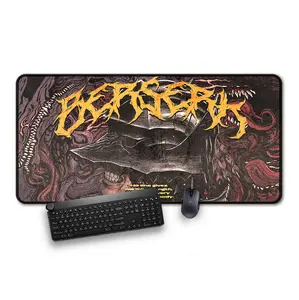 Armor Anime Gaming Mousepad - Extra Large, Anti-Slip Rubber Base, Berserk Mousepad Design Extended Mousepad trackpad rectangle gaming