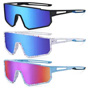 3 Pack Kids Outdoor Sunglasses Youth Baseball Polarized Sun Glasses Sports Cycling Running for 3-12 Boys Girls UV Protection Fashionable Accessories for Cycling Hiking Fishing Travel Beach Vacation Windproof Sports Eyewear
