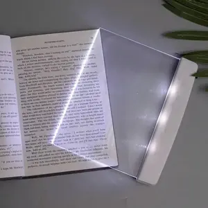 Flat Reading Light for Nighttime Bedside Use, Eye-Caring LED Booklight, Portable Bookmark Lamp, High-Lumen Full-Page Illumination, Led Lights Bedroom