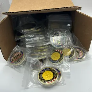 Box Sale 50 Pcs US Military Veterans Coin Pack American Bald Eagle Design High Quality Materials Ideal for Fundraising, Gift Giving, Collectors and Enthusiasts