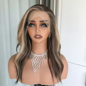 AISOM Tori Sunlit Mocha Natural Wave Synthetic Lace Front Wig with Scandinavian Hairline Natural Looking Glueless Wig Low Density Daily Use