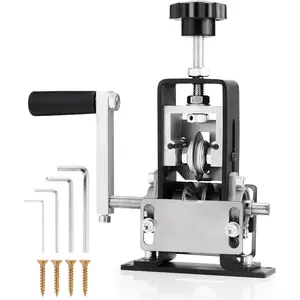 Manual Wire Stripping Machine, 2 IN 1 Drill-Powered/Hand Crank Wire Peeler Machine, For 0.06"-1"(1.5~25 mm) Scrap Copper, Wire Stripping Tool for DIY Cable Copper Recycling(Black)