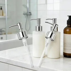 304 Stainless Steel Thread Pump Head | Replacement for Bathroom Kitchen Soap Shampoo Dispenser Universal Pump Replacement